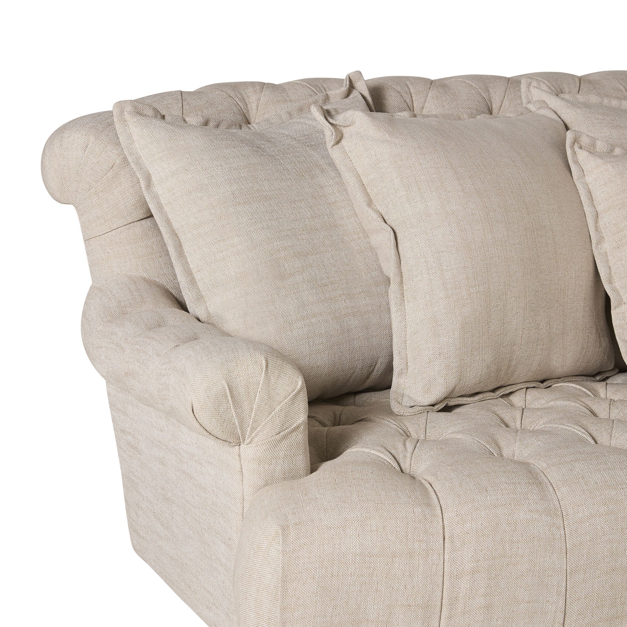 Ariane 3 Seater Sofa Natural Linen