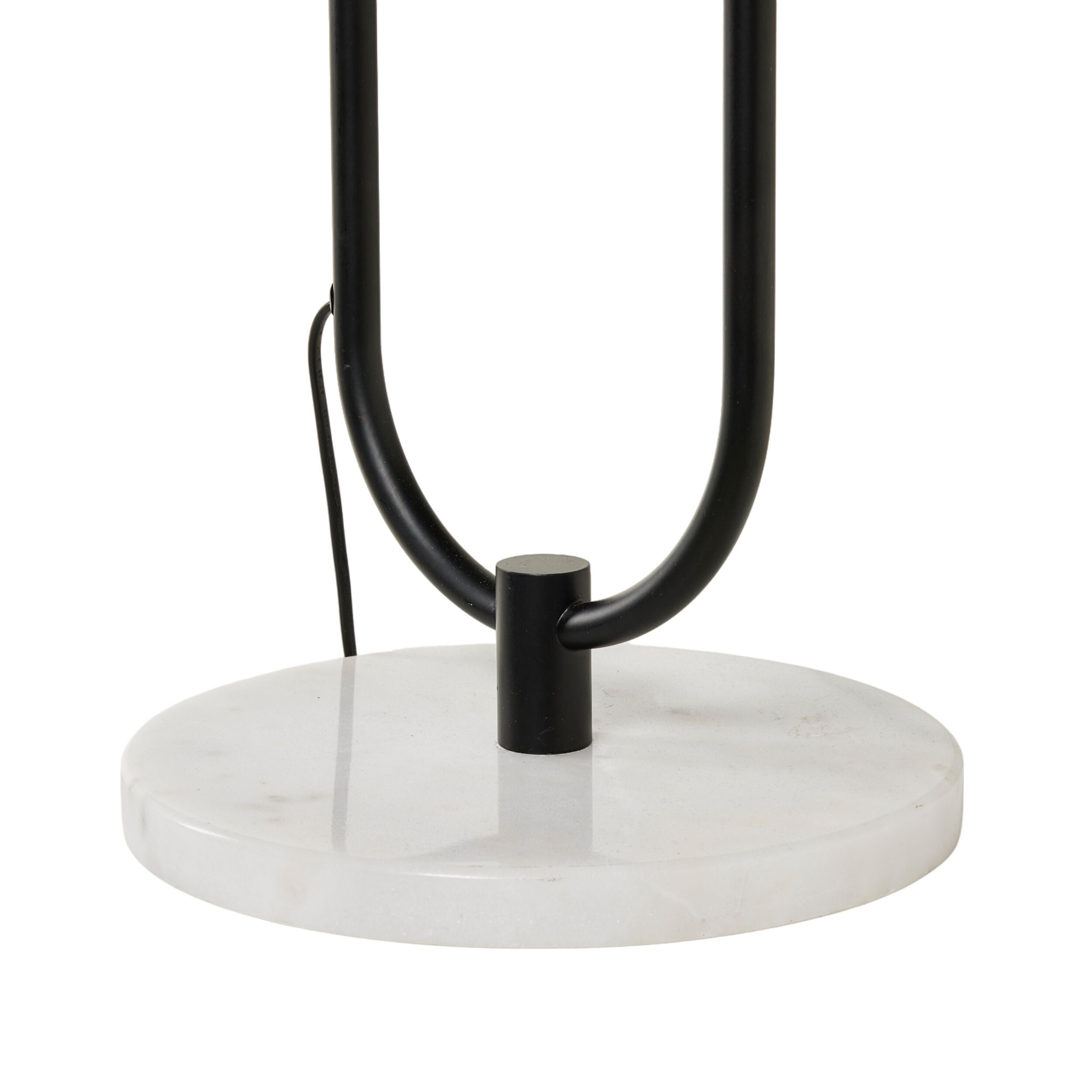 Grafton Marble Base Floor Lamp Black 163x45cm