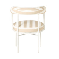 Parri Dining Chair Taupe Stripe