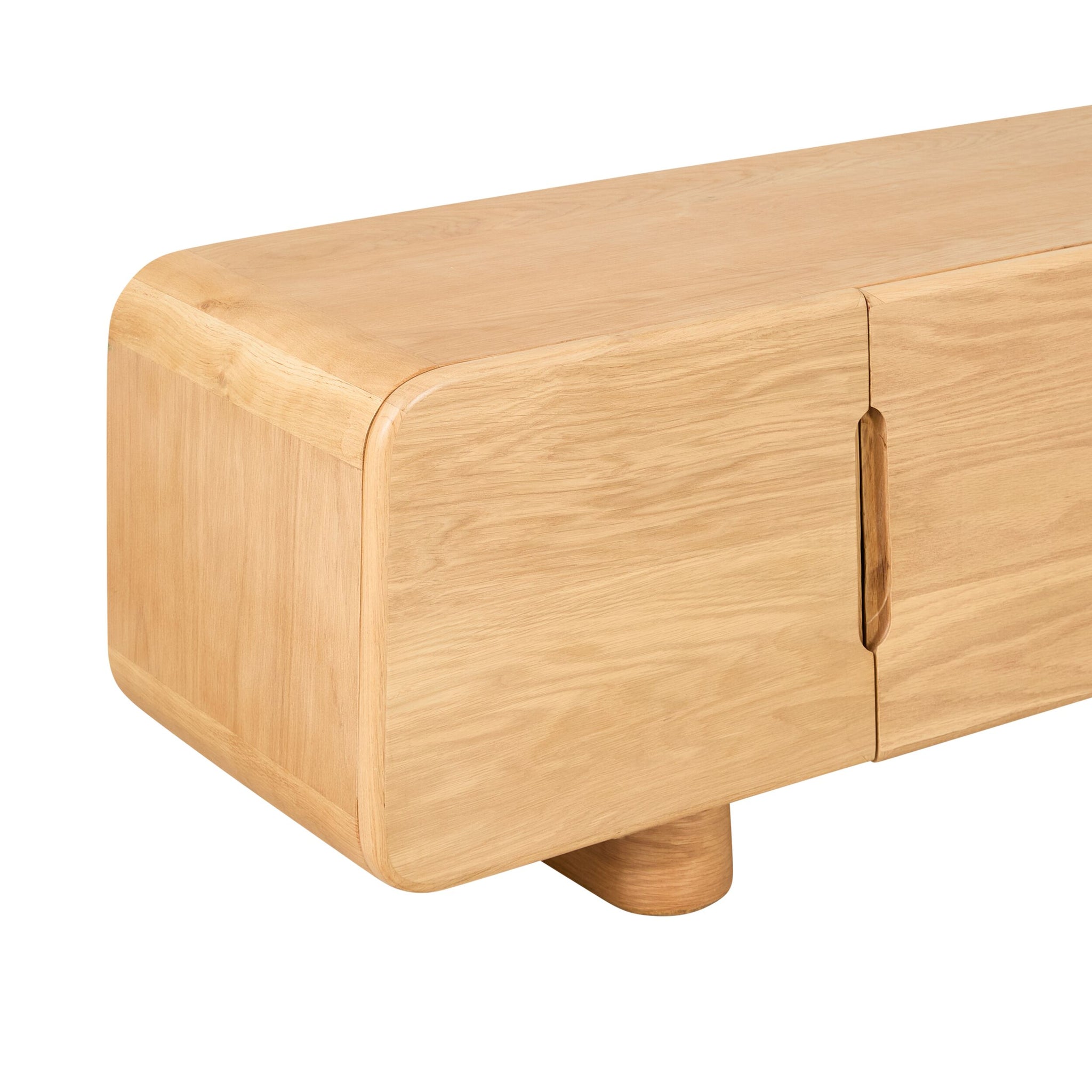 Dempsey Entertainment Unit Light Oak
