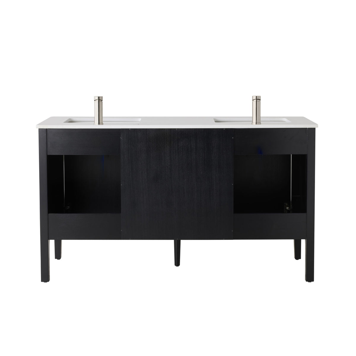 Odin Double Vanity Black Oak 1550mm