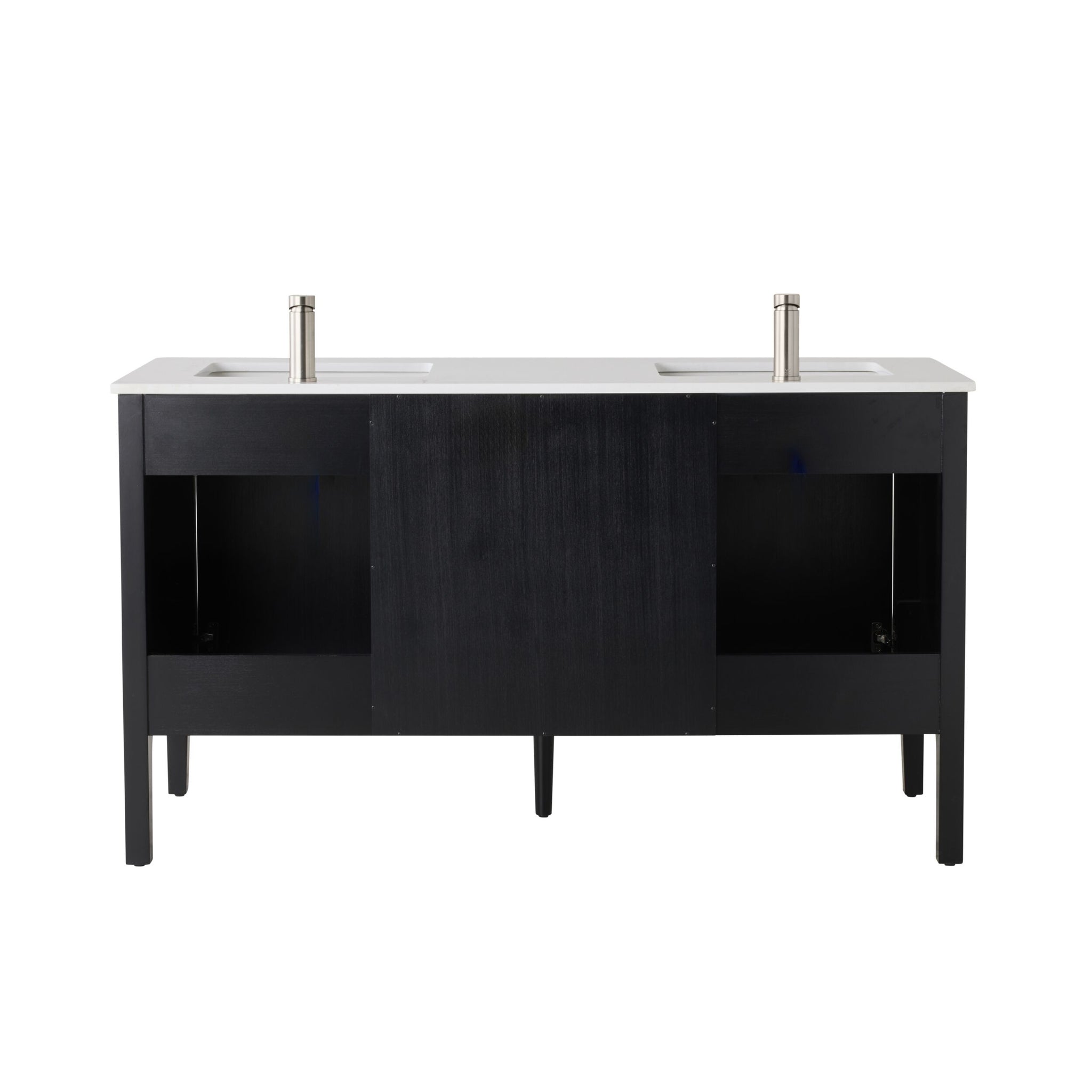 Odin Double Vanity Black Oak 1550mm