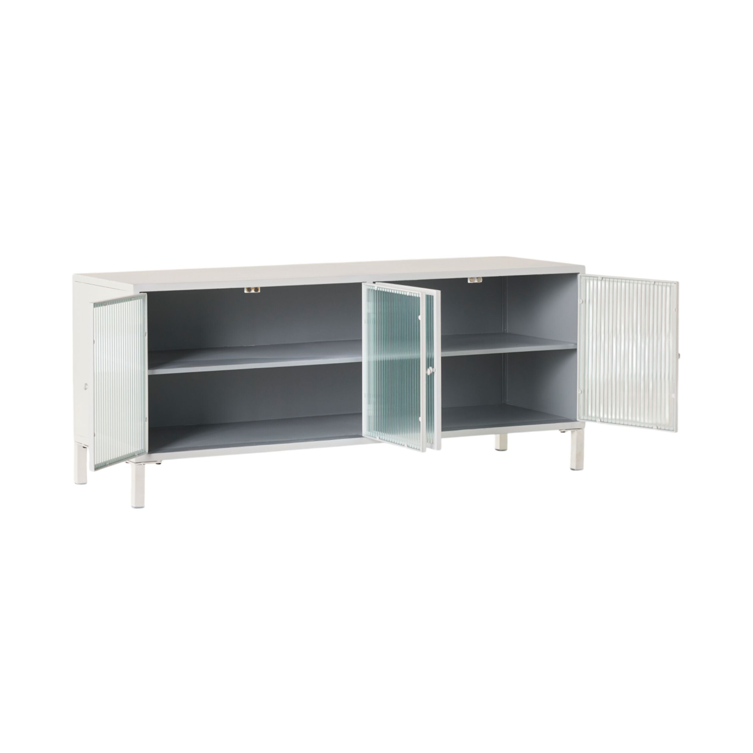 Nero Entertainment Unit 120 x 40 x 50cm White & Grey