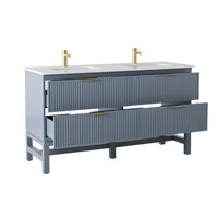 Lennox Double Vanity Slate Blue 1550mm