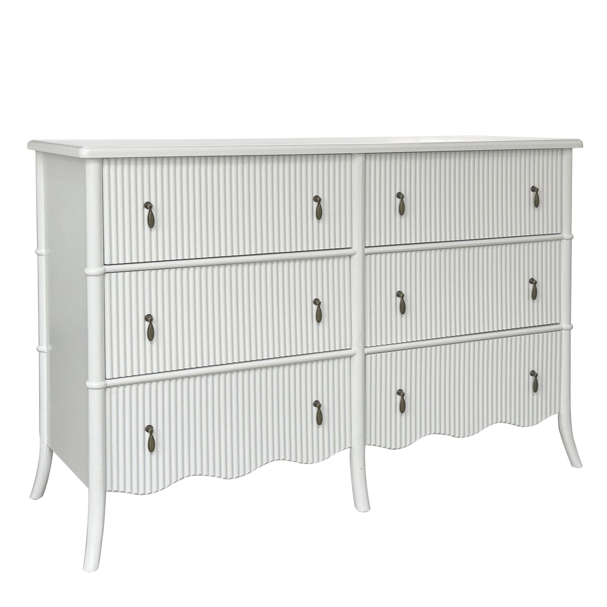 Violet 6 Drawer Chest White