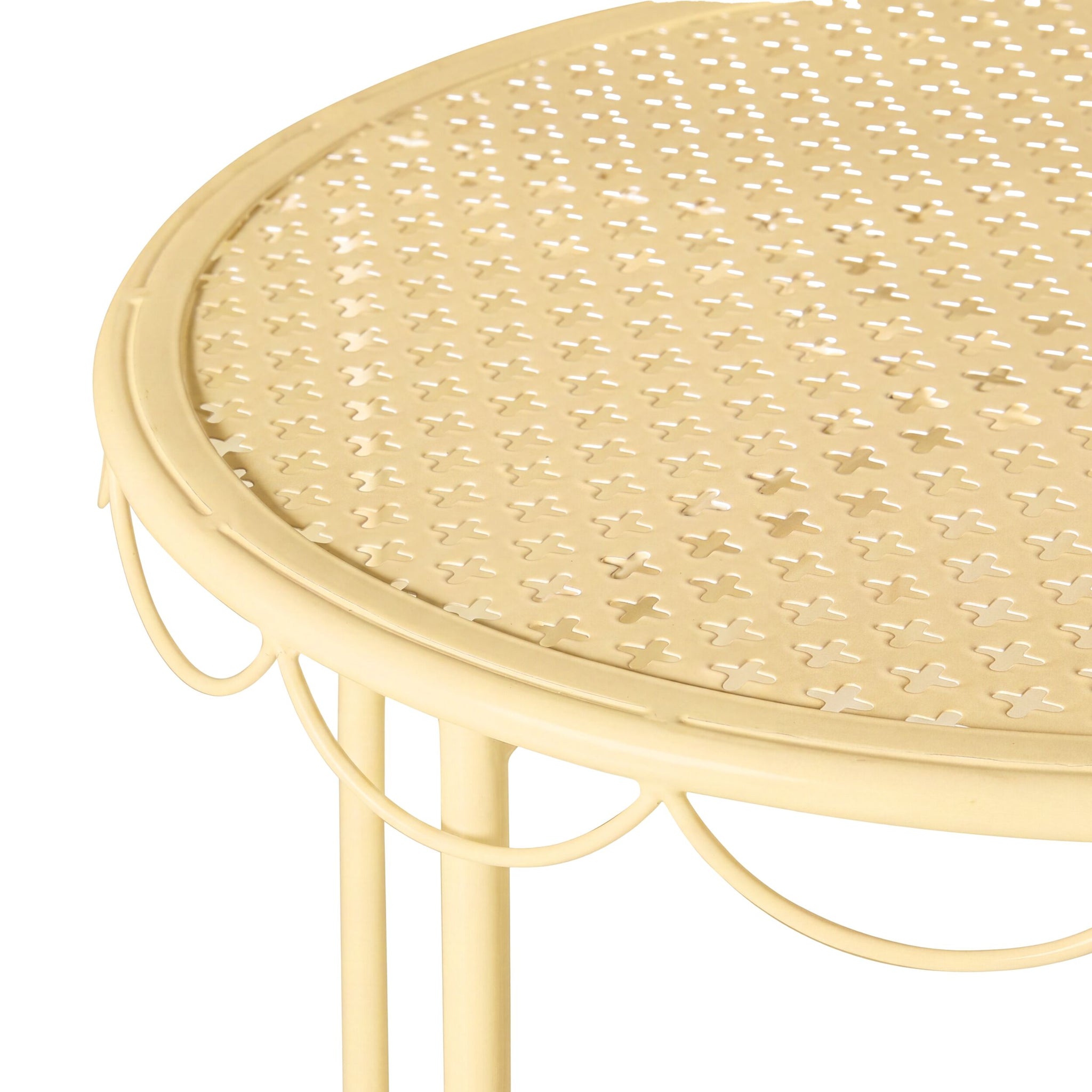 Bonnie Side Table 38cm Butter Yellow
