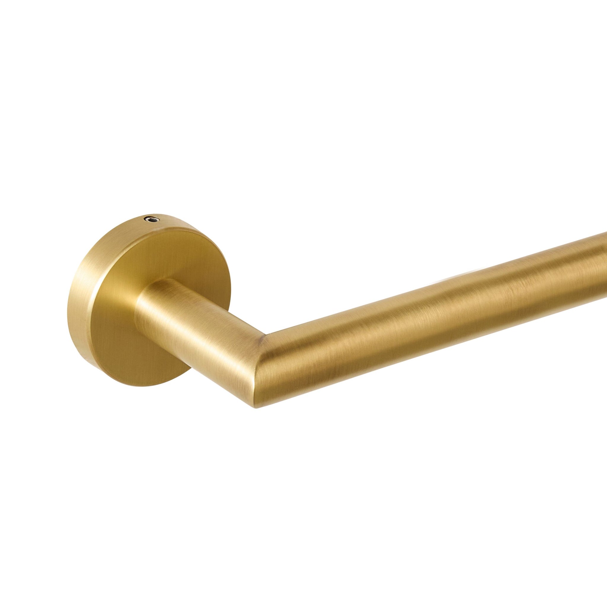 Harper Single Towel Rail 60cm Brushed Brass