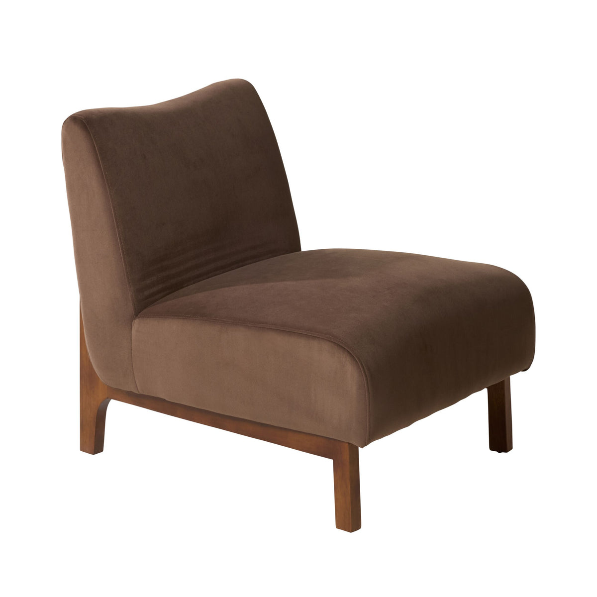 Lenne Occasional Chair Velvet Burnt Chocolate