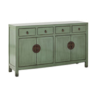 Sansha 4 Door & 4 Drawer Sideboard Sage Green