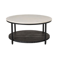 Deva Round Coffee Table Black