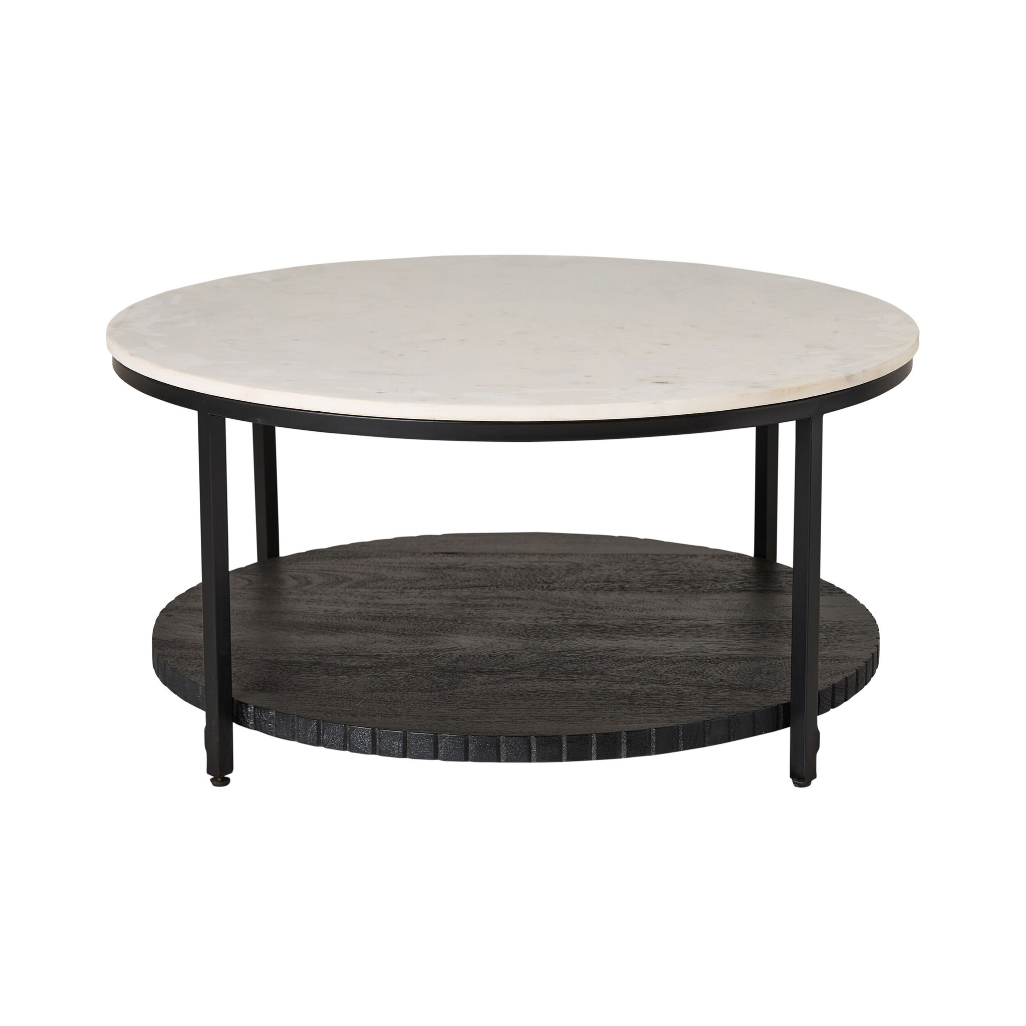 Deva Round Coffee Table Black