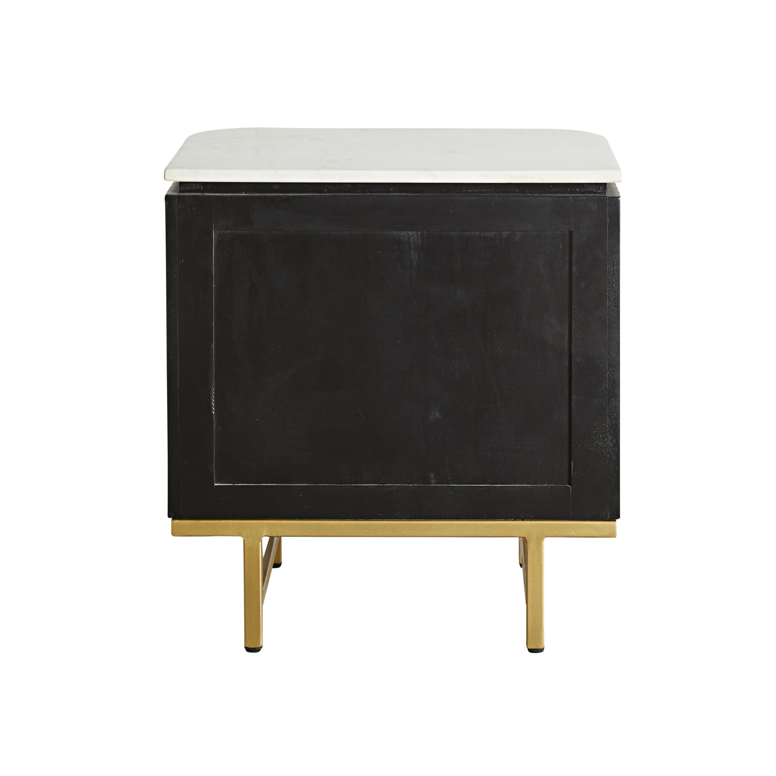 Deva Bedside with Marble Top Black