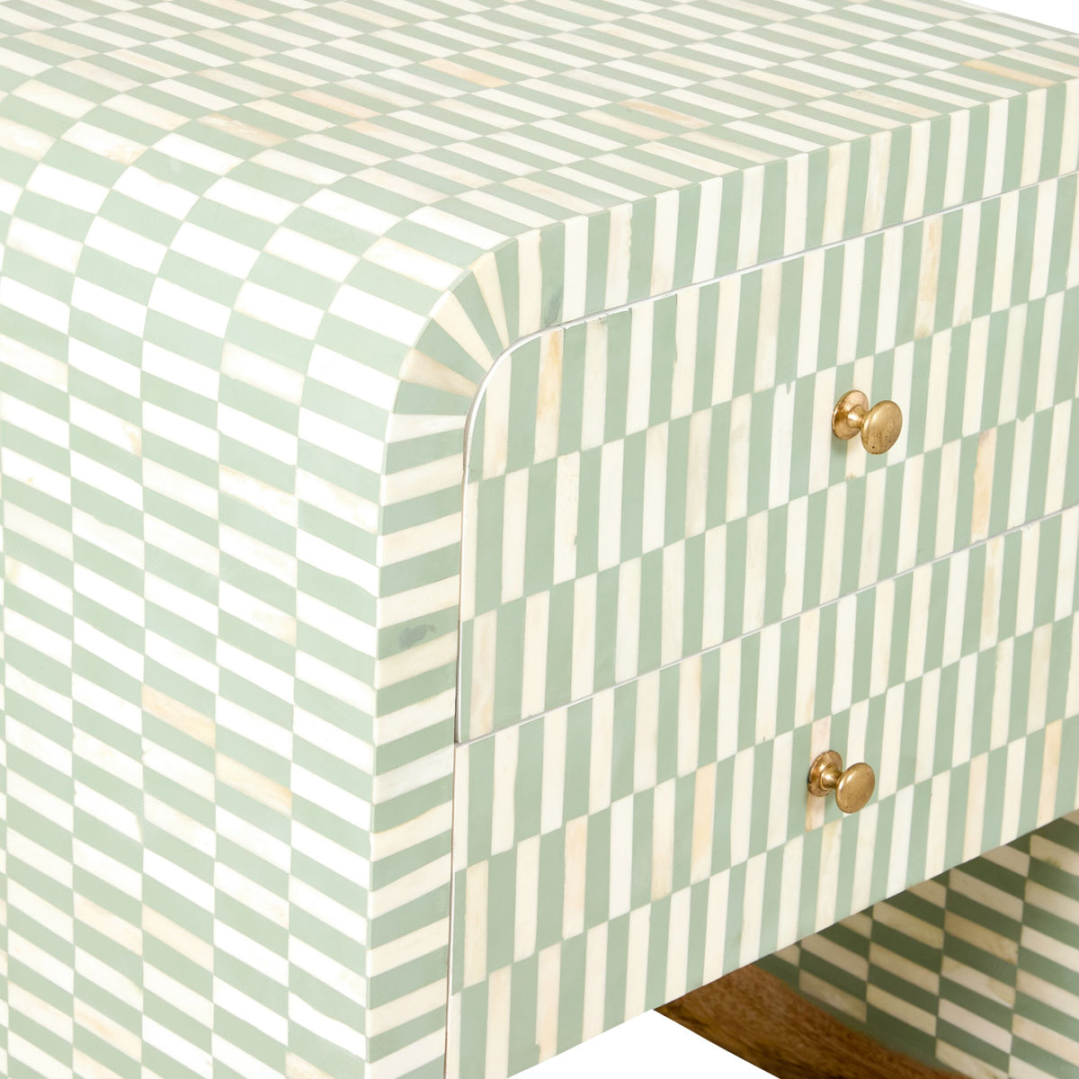 Nylah Bone Inlay 2 Drawer Bedside