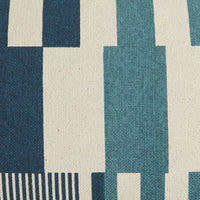 Keys Colourblock Fringed Cushion 35x55cm