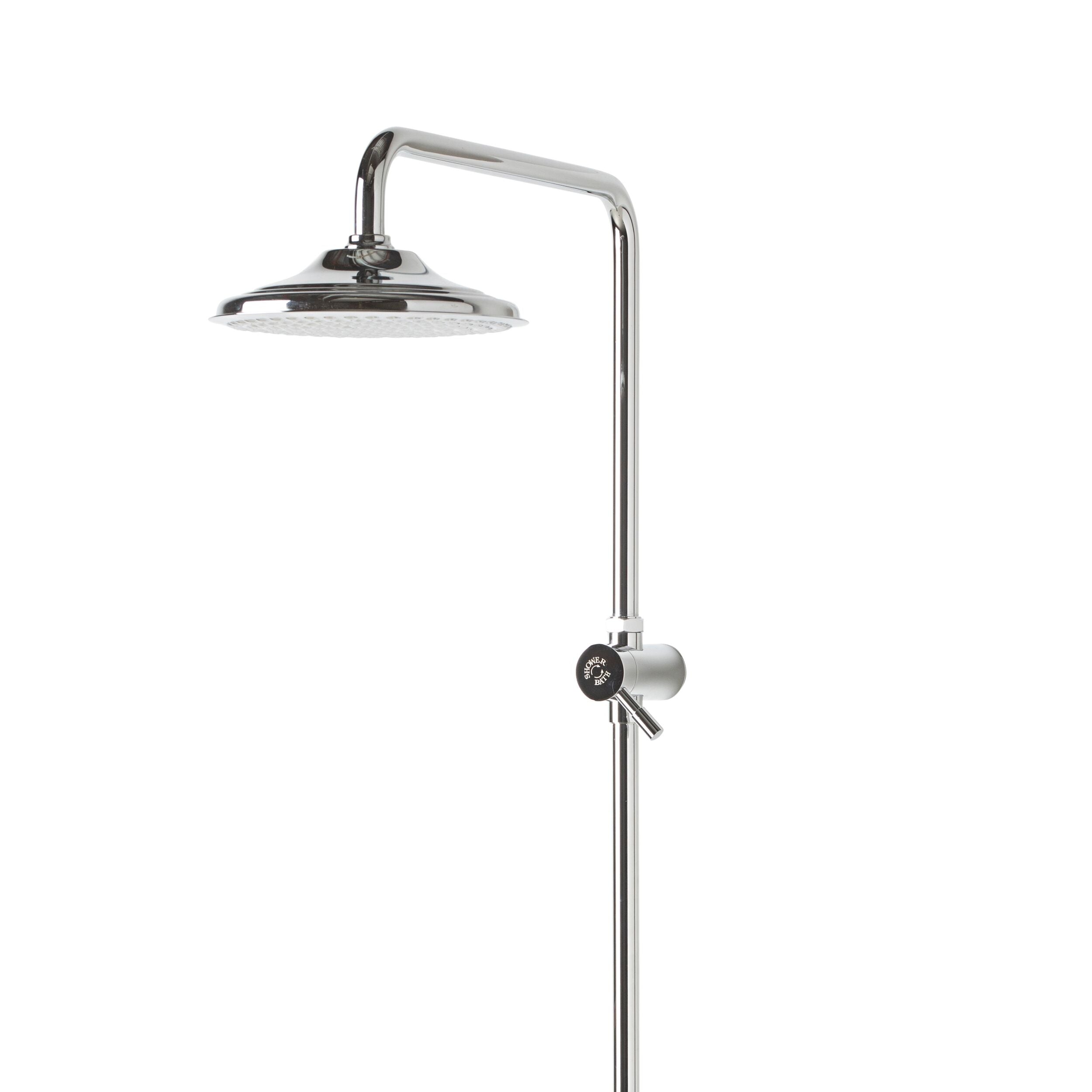 Malvern Shower Rail Chrome