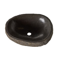 Andesite Natural Stone Basin 45-50x35-40x14cm