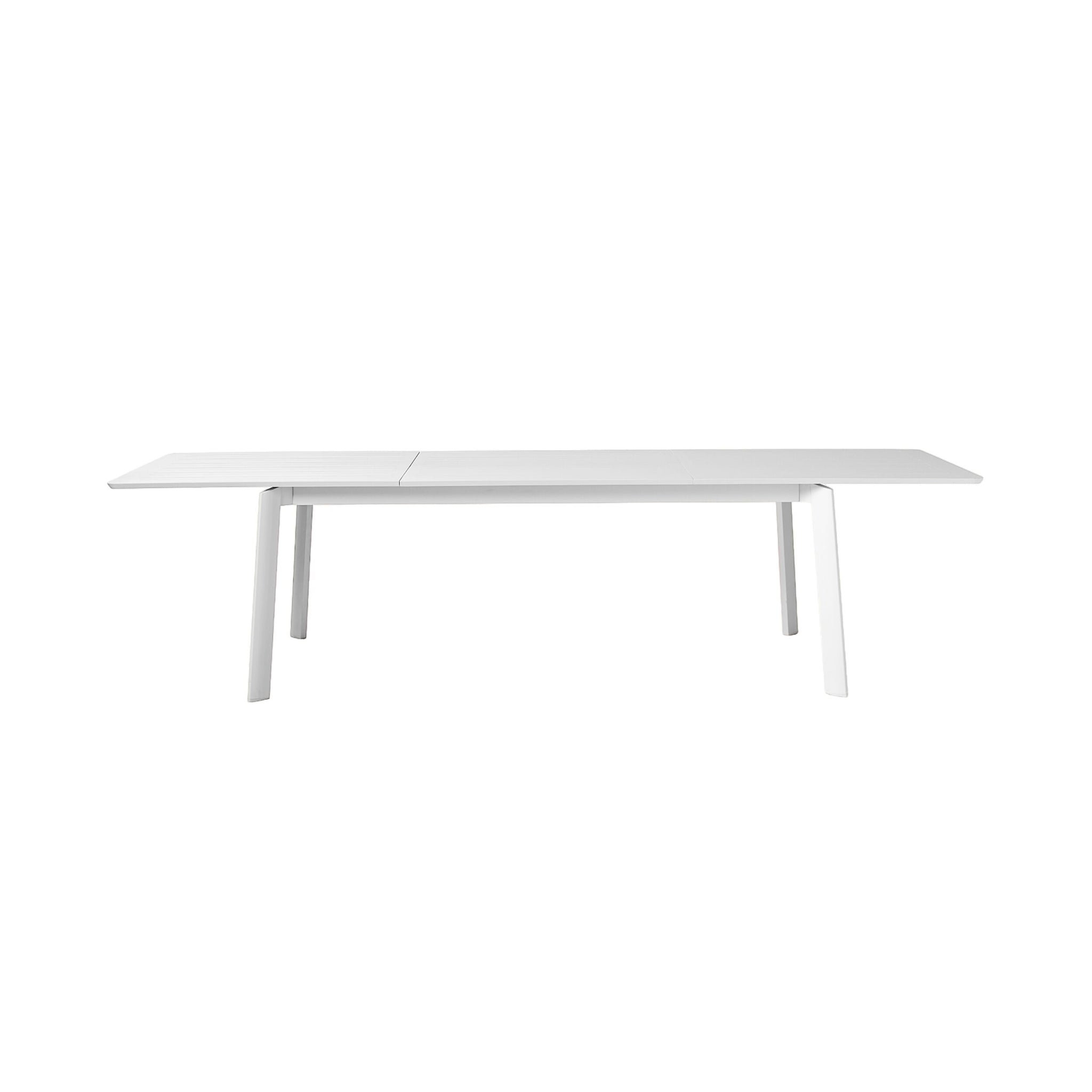 Santana Aluminium Extension Table White  200/300cm