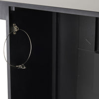 Islington Fireplace Black 120x33x101.5cm