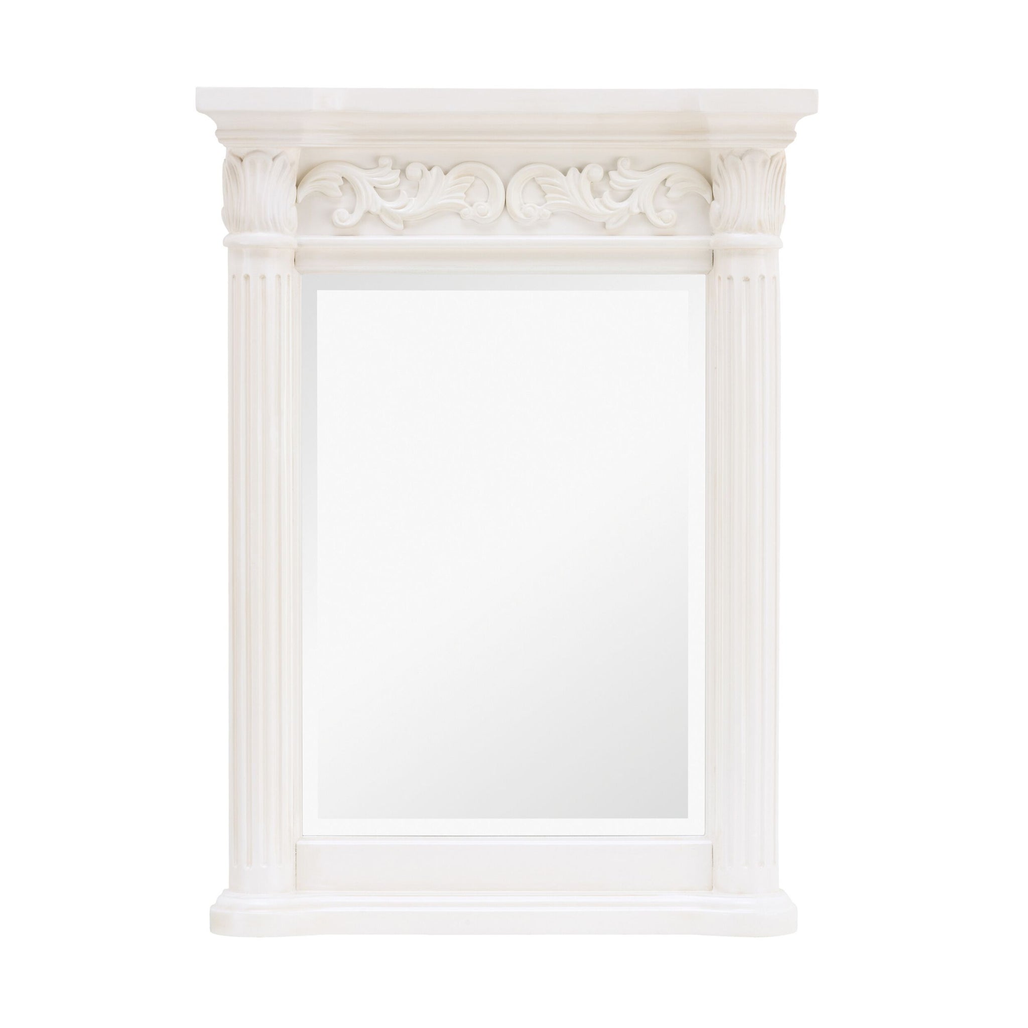 Rosette Vanity Mirror White 610mm