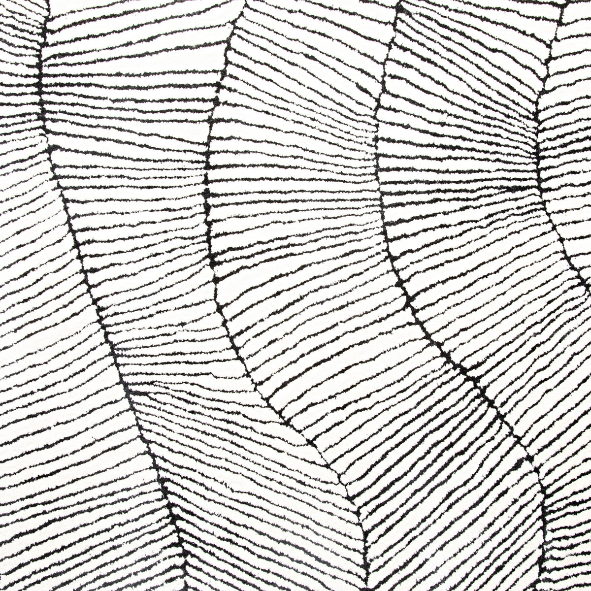 Geo Wave Hand-Tufted Black & White Rug 400x300cm – Early Settler AU