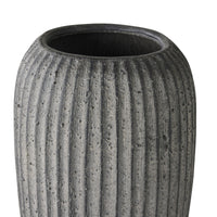 Ortiz Ribbed Tall Ceramic Vase
