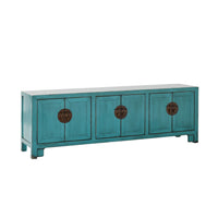 Sansha 6 Door TV Unit Turquoise