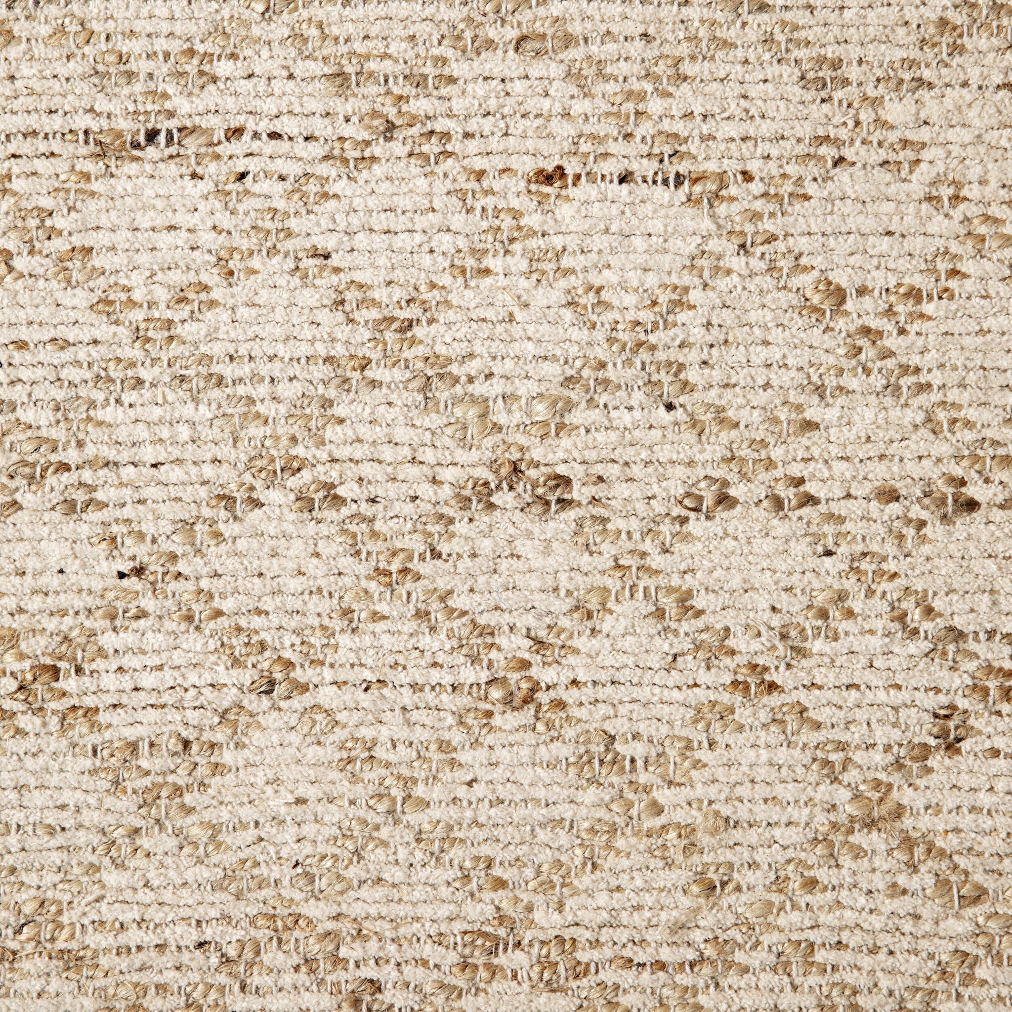 Kaya Diamond Board Chenille Woven Natural Cream Rug 150x80cm