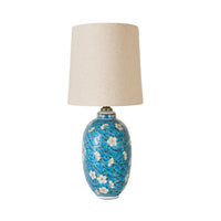 Cherry Blossom Table Lamp Blue 51cm