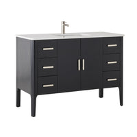 Odin Single Vanity Black Oak 1240mm