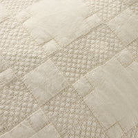 Soho Soft Washed Voile Quilted Coverlet Sand 220x240cm