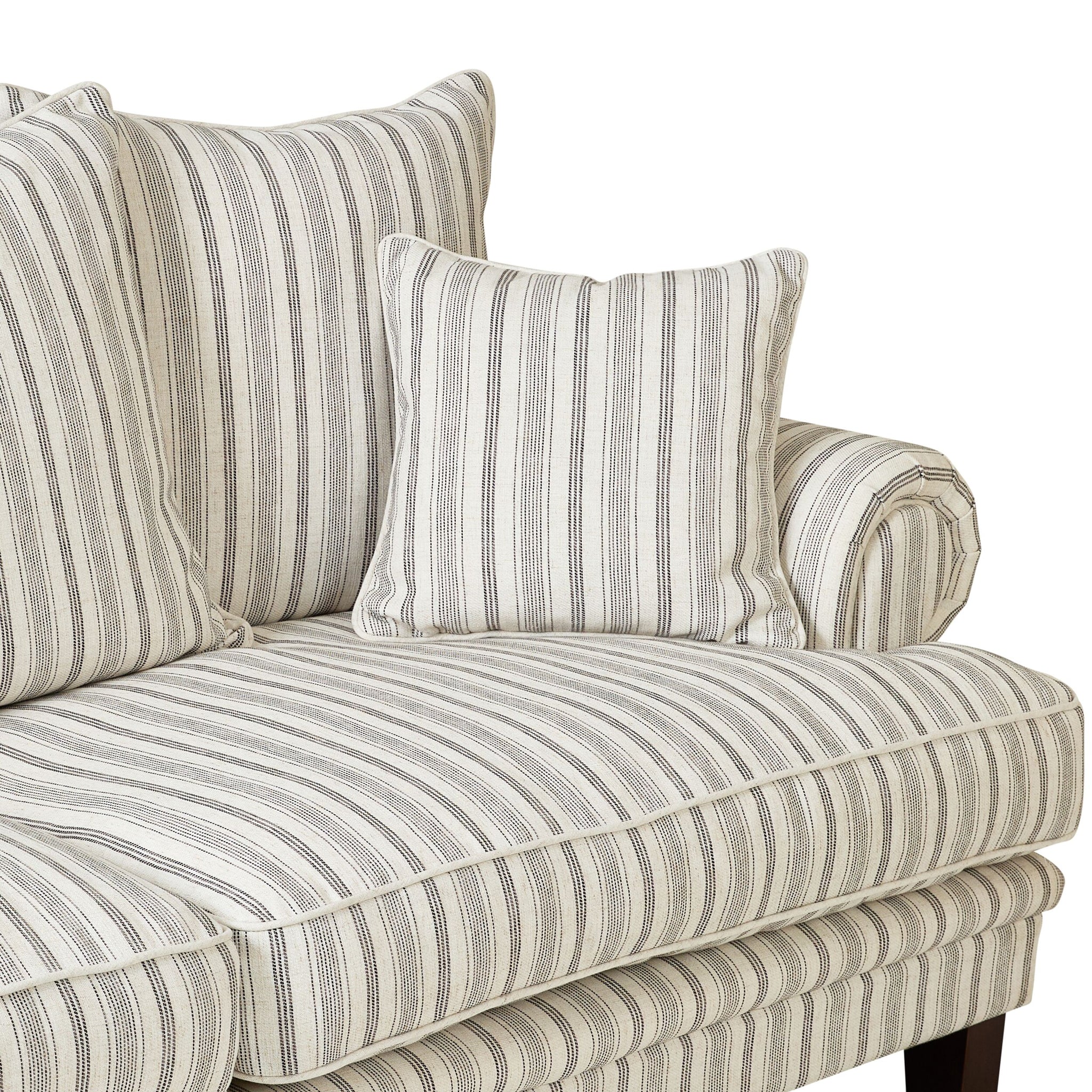 Lisette 2.5 Seater Sofa Linen Stripe