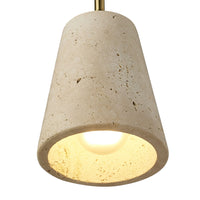 Marta Travertine Pendant 11x14cm