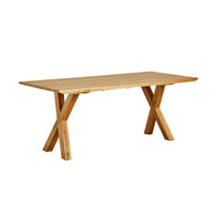 Oakdale Cross Leg Timber Dining Table 200cm