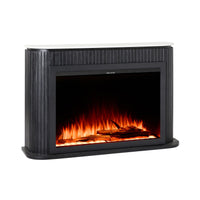 Deva Fireplace Black with Insert Package