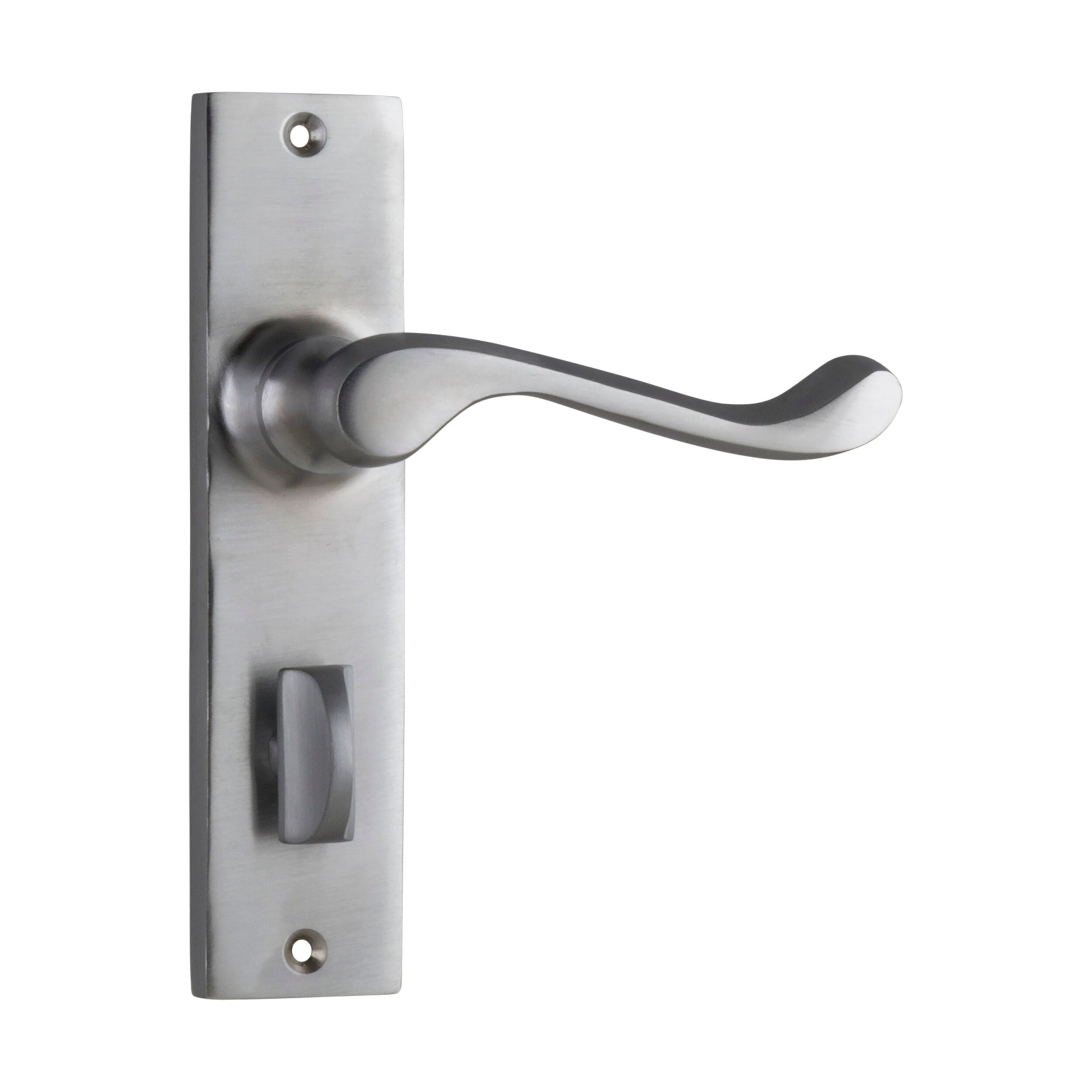 0897P Door Lever Fremantle Privacy Pair Satin Chrome H150xW35xP50mm