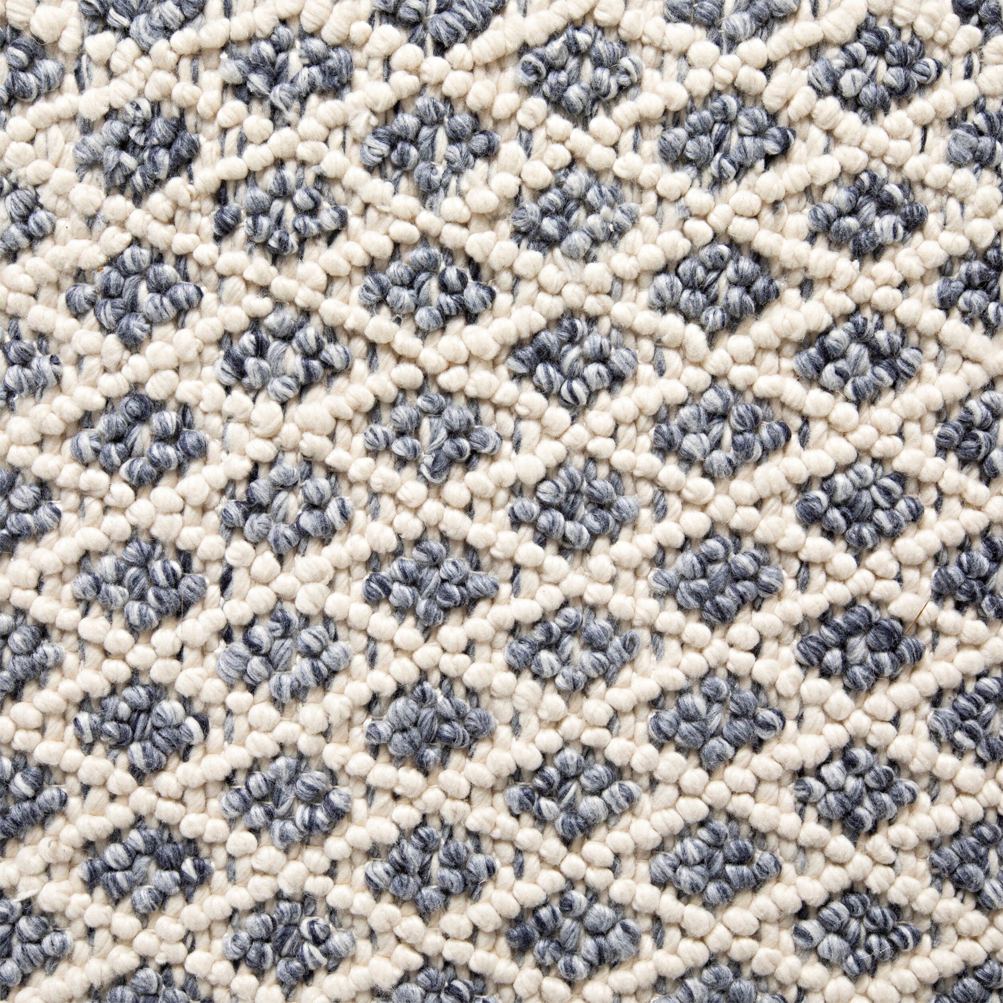 Kira Diamond Handwoven Blue & Cream Rug 300x240cm