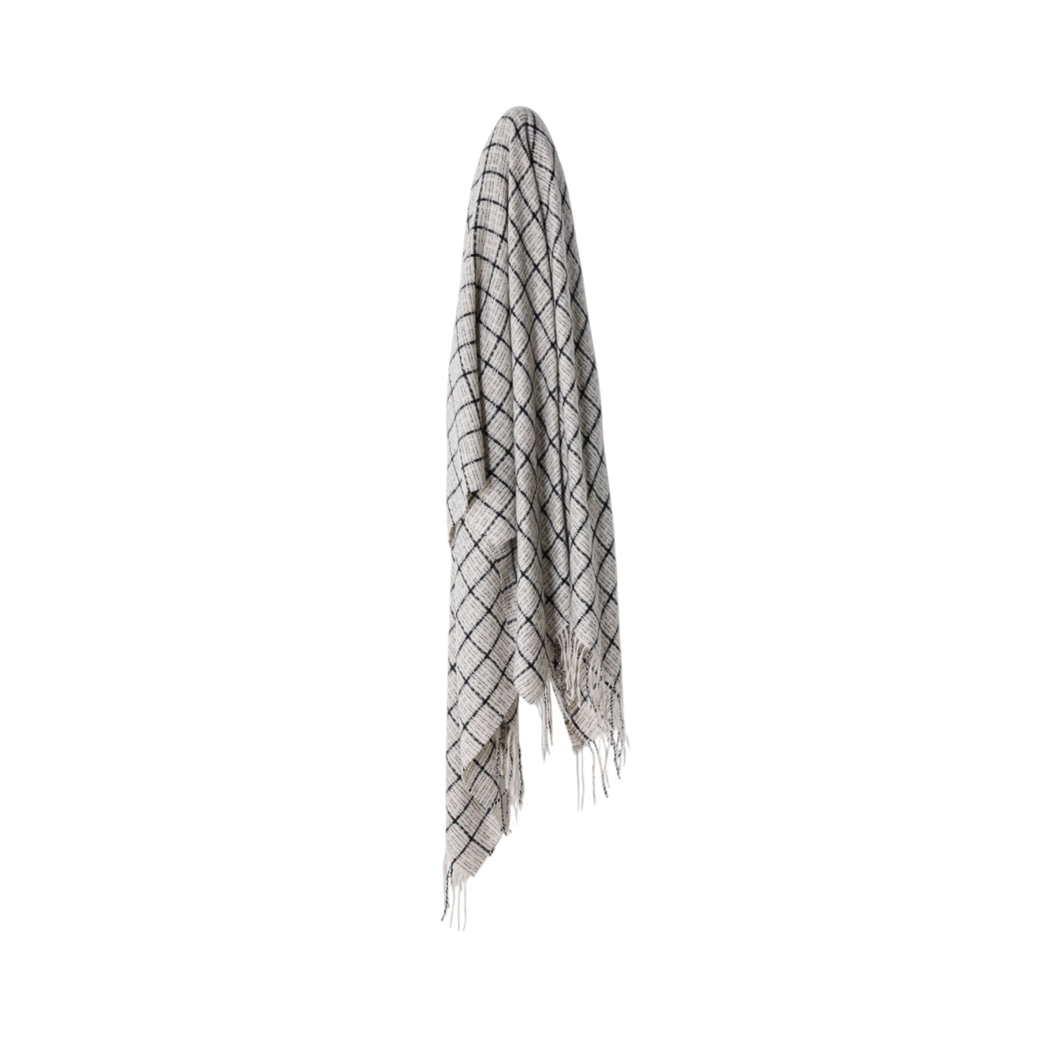 Omeo Grid Throw Grey 130x170cm