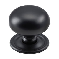 9565 Cupboard Knob Sheet Brass Matte Black D38xP35mm