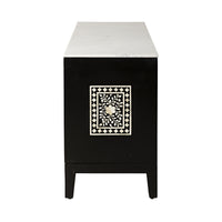 Bone Inlay Sideboard Black