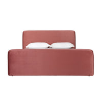 Audrey King Bed Rose Velvet