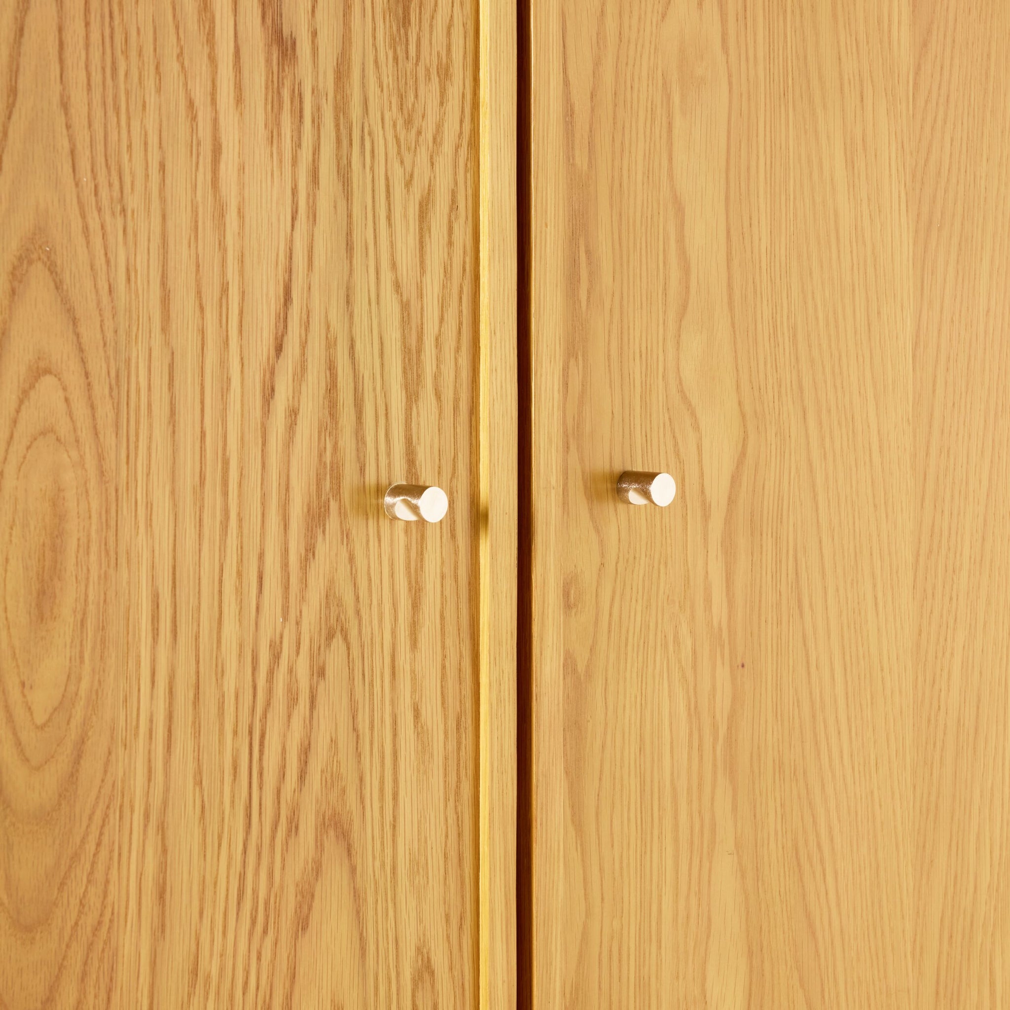 Avalon 2 Drawer Wardrobe Light Oak