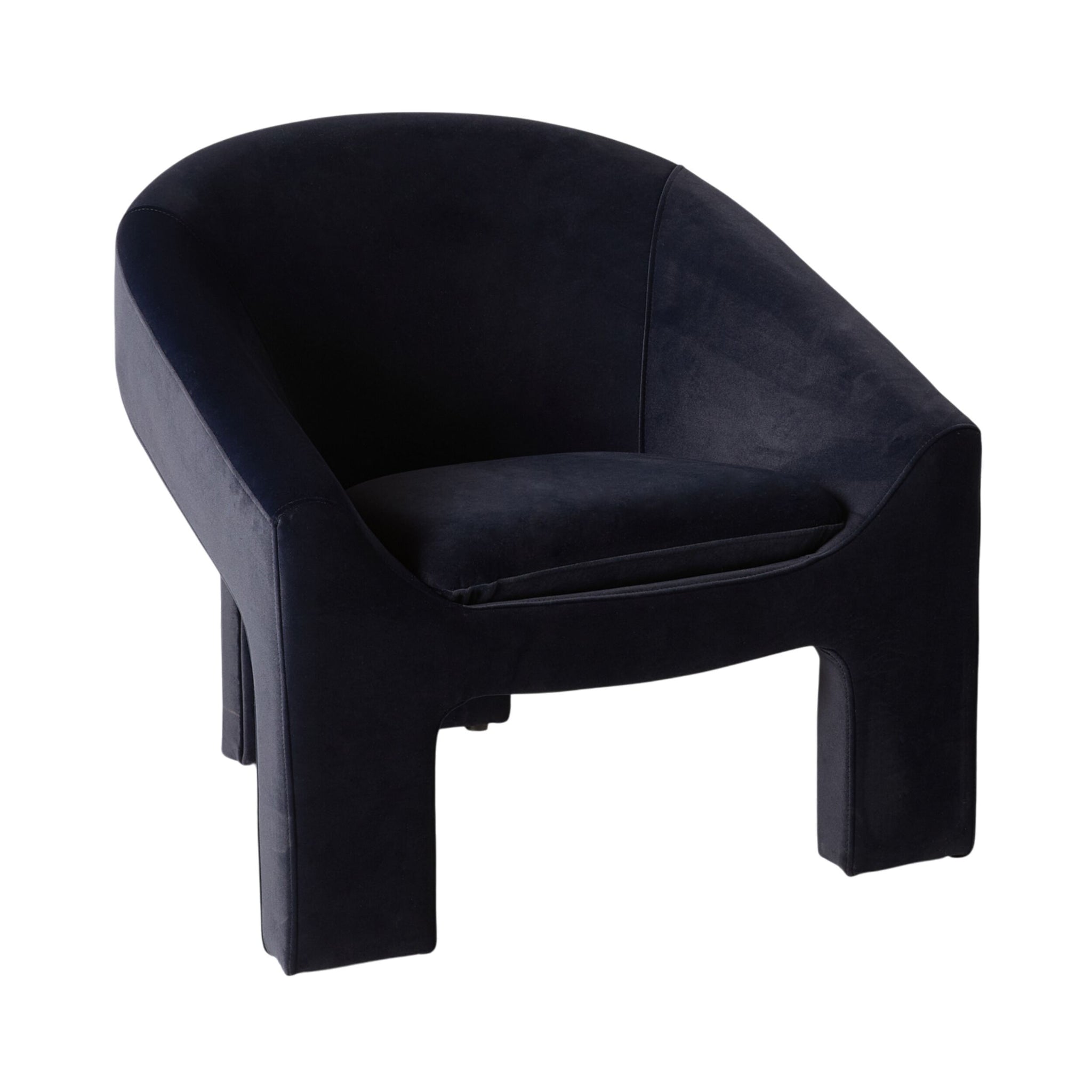 Luka Occasional Chair Velvet Midnight Blue