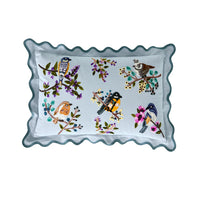 Stitch Blossom Birds Cushion 40x60cm
