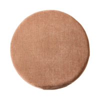 A cushion from the Tango Round Ottoman Large collection, showcasing a dusty pink polyester weave fabric cover on a white background.