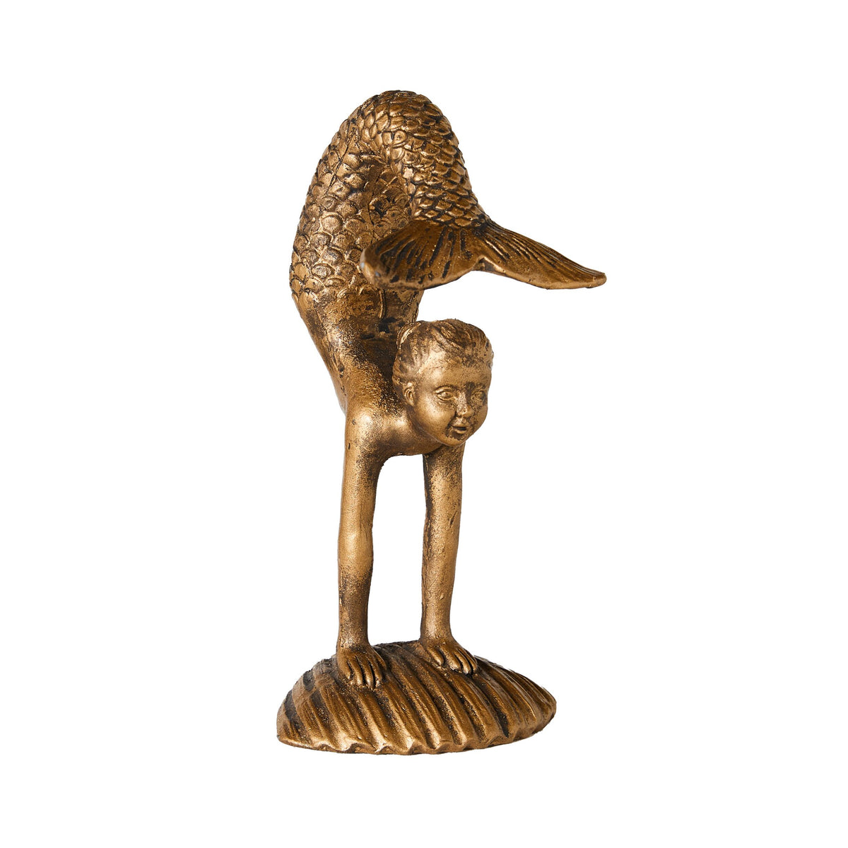 Brass Mermaid Statue