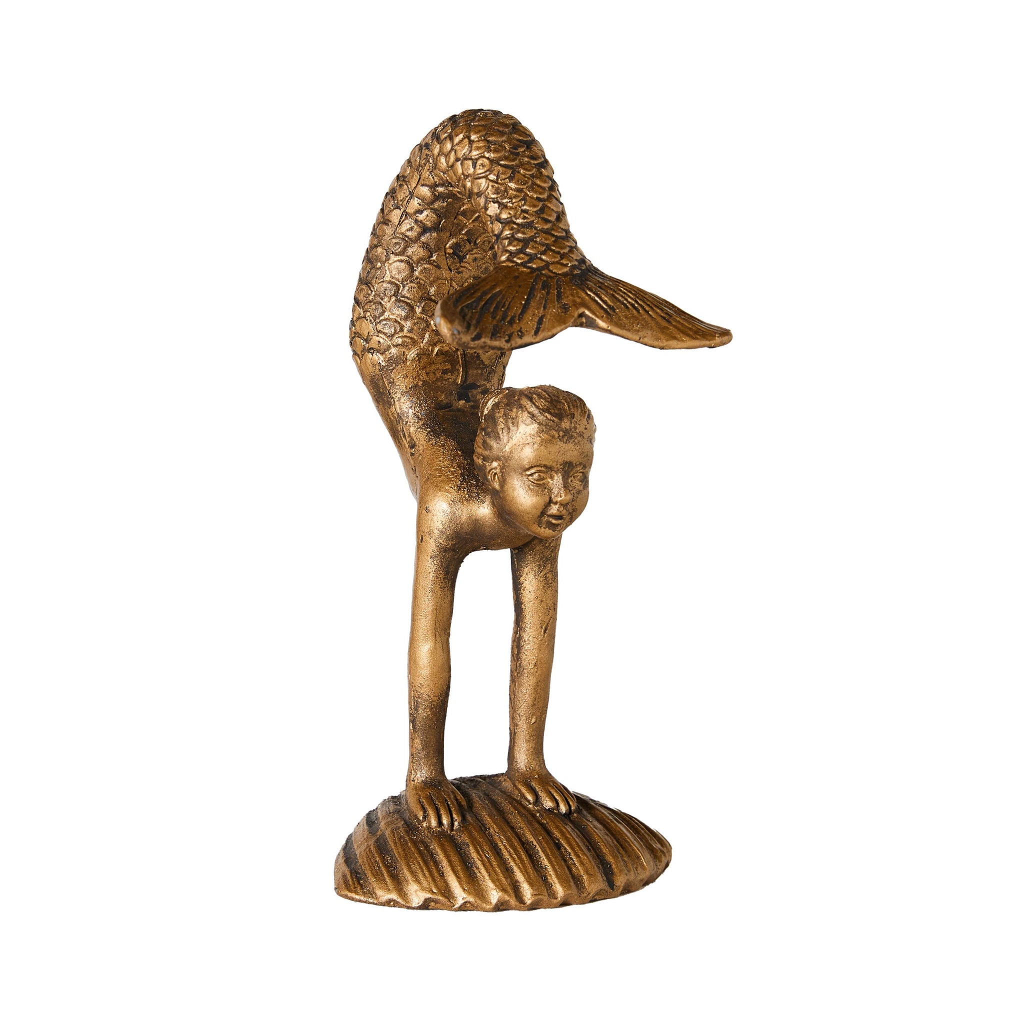 Brass Mermaid Statue