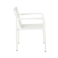 Kasper Aluminium Dining Chair White