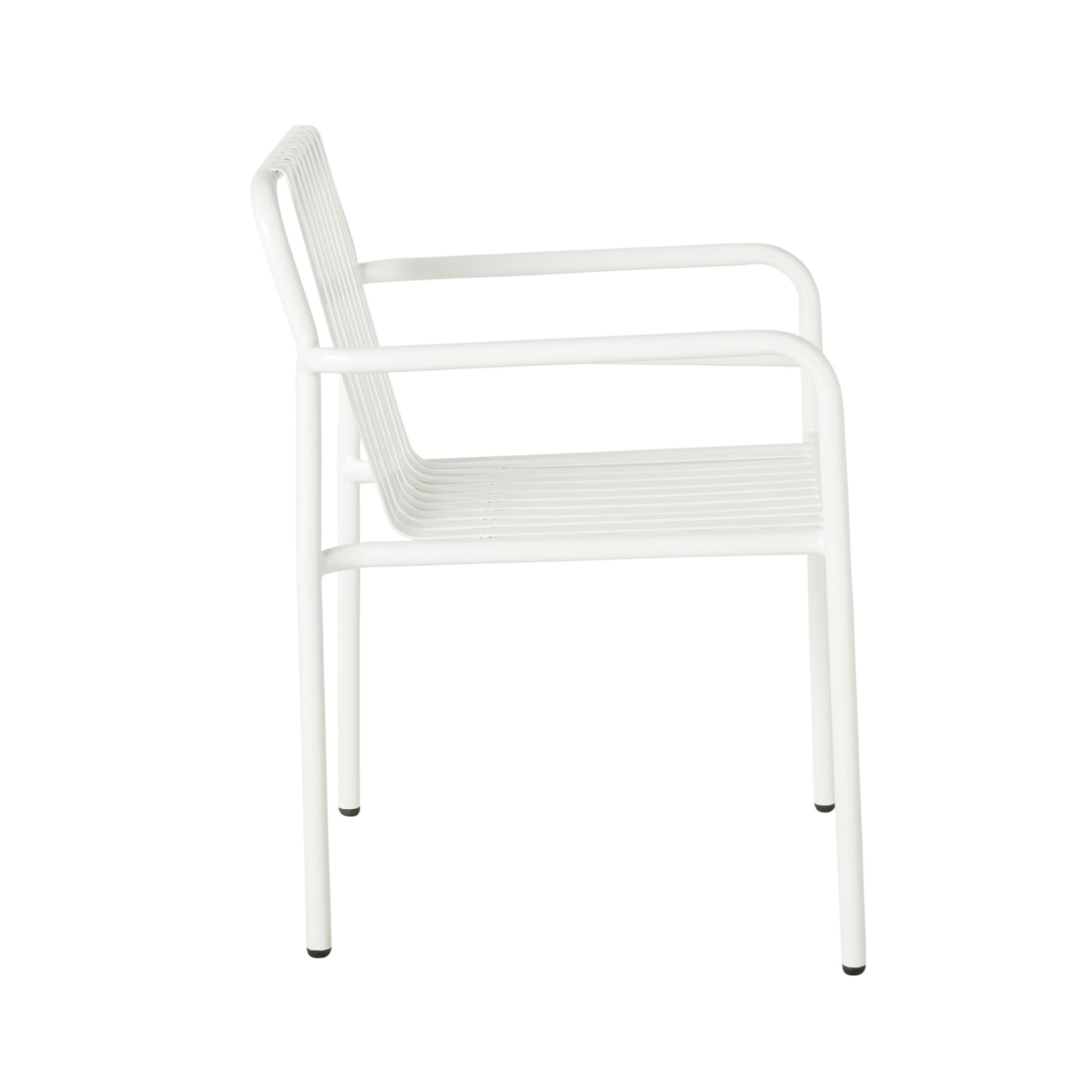 Kasper Aluminium Dining Chair White