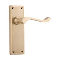 6635 Door Lever Camden Latch Pair Satin Brass H152xW50xP60mm