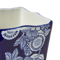 Celadon Tapestry Floral Plant Pot 15x15x15cm